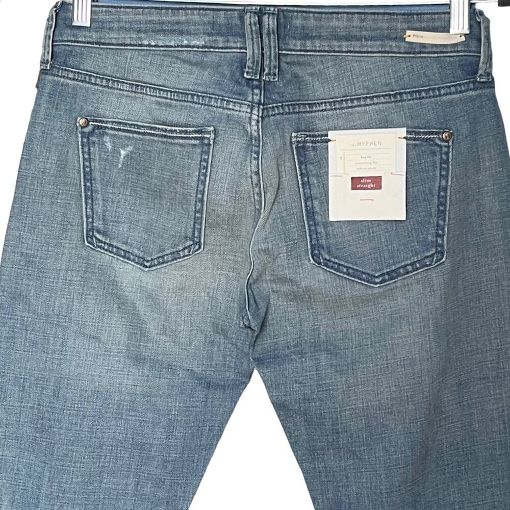 Pilcro and the Letterpress the Hyphen boy fit embroidered jeans size 26 NEW - Picture 4 of 10